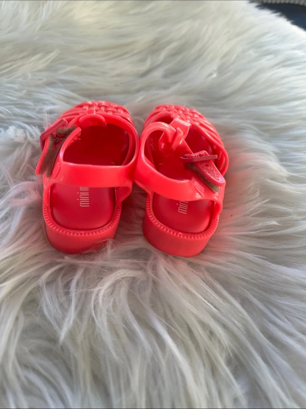 Mini Melissa Kids Pink Jelly Sandals